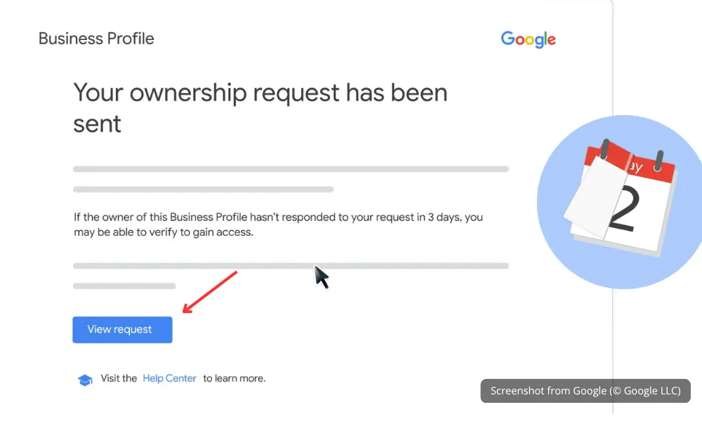 View your ownership request status on Google Business Profile