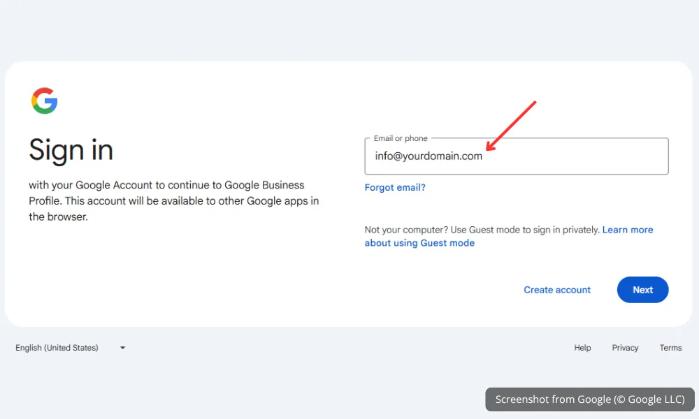 Sign in to Google Maps or Business Profile Manager with your business account