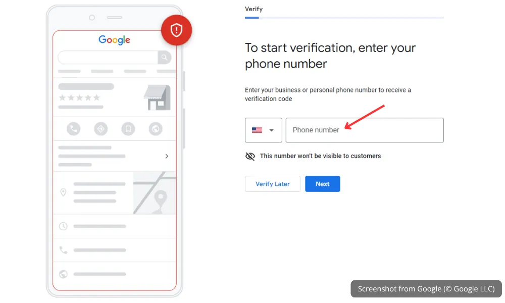Google Business Profile verification methods including postcard, email, phone, and video