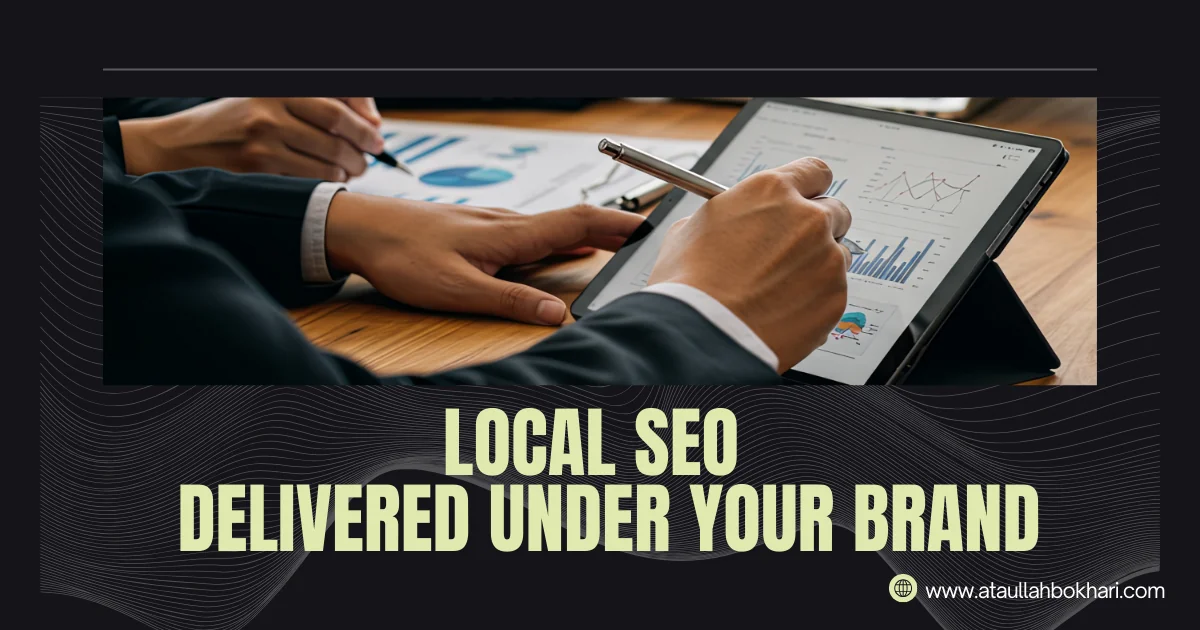 Local SEO delivered under an agency’s brand through white label fulfillment