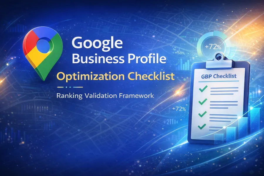 Google Business Profile Optimization Checklist – Ranking Validation Framework visual overview